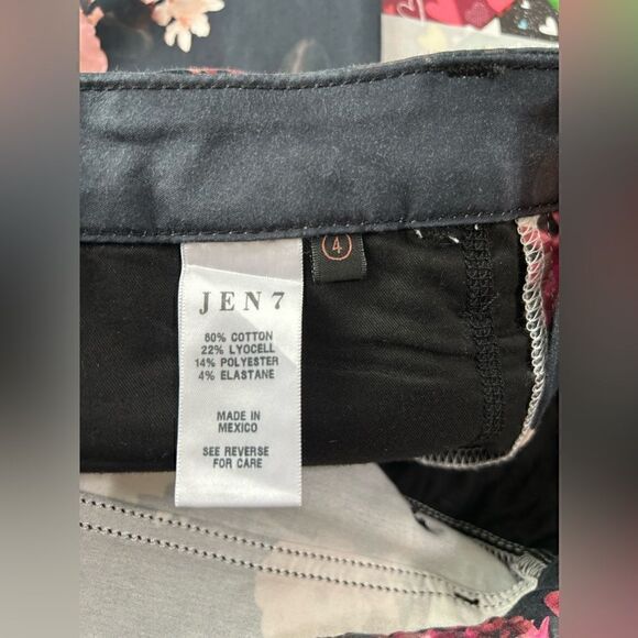 JEN7 by 7 For All Mankind Floral Print Ankle Skinny Jeans - Picture 13 of 14